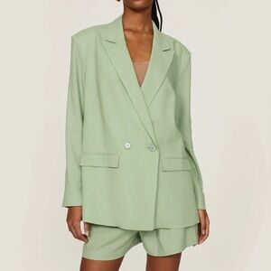 Thakoon Green Oversized Blazer